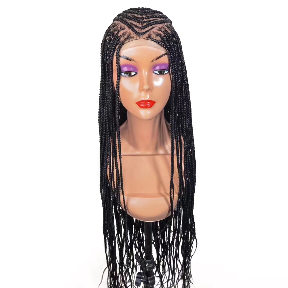 Elegant Black Braided Wig